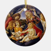 Madonna von Magnificat von Sandro Botticelli Keramik Ornament (Vorne)