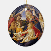 Madonna von Magnificat von Sandro Botticelli Keramik Ornament (Links)