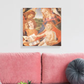 Madonna von Magnificat von Sandro Botticelli Leinwanddruck (Insitu (Wohnzimmer))