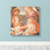Madonna von Magnificat von Sandro Botticelli Leinwanddruck (Insitu (Holzboden))