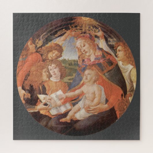 Madonna von Magnificat von Sandro Botticelli Puzzle (Vertikal)