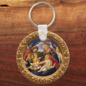 Madonna von Magnificat von Sandro Botticelli Schlüsselanhänger (Vorderseite)