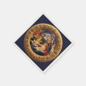 Madonna von Magnificat von Sandro Botticelli Serviette (Ecke)