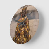 Madonna von Montserrat schwarzes Madonna Spanien Runde Wanduhr (Winkel)