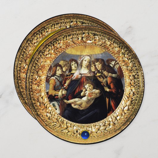 Madonna von Pomegranate Einladung (Vorne/Hinten)