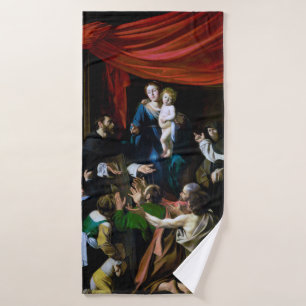 Madonna von Rosary, Caravaggio Badehandtuch