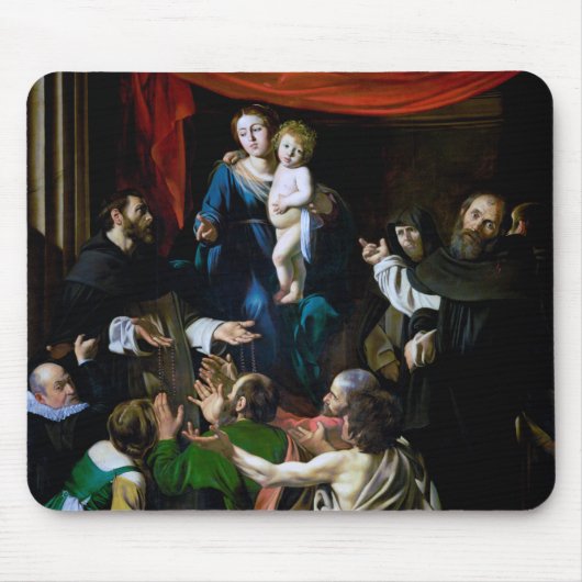 Madonna von Rosary, Caravaggio Mousepad (Vorne)