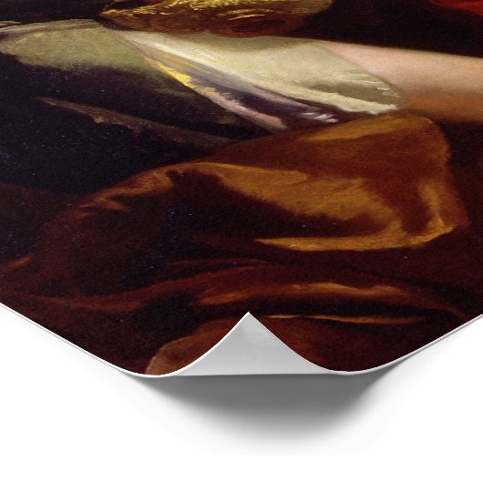 Madonna von Rosary (Öl auf Leinwand) Poster (Ecke)