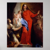 Madonna von Rosary (Öl auf Leinwand) Poster (Vorne)