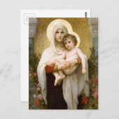 Madonna von Rose und Säugling Jesus Postkarte (Vorne/Hinten)