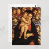 Madonna von Tscherubim von Andrea Mantegna Postkarte (Vorne/Hinten)