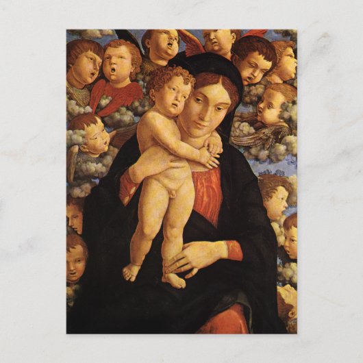 Madonna von Tscherubim von Andrea Mantegna Postkarte (Vorderseite)
