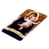 Madonna von W. Bouguereau. Fine Art Christmas Gesc Magnet (Linke Seite)