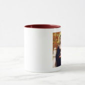 Madonna von W.Bouguereau.Fine Art Christmas Gesche Tasse (Zentrum)