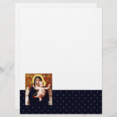 Madonna von W. Bouguereau. Weihnachtsbriefe (Vorne/Hinten)