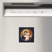 Madonna von W. Bouguereau. Weihnachtsmagnete Magnet (In Situ (Geschirrspüler))