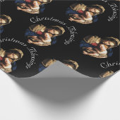 Madonna with Christ Child Customizable Christmas Geschenkpapier (Ecke)