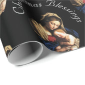 Madonna with Christ Child Customizable Christmas Geschenkpapier (Rolleneckpunkt)
