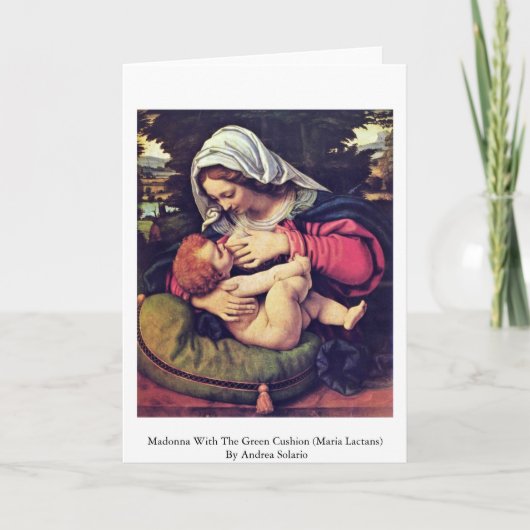 Madonna With The Green Cushion Karte (Vorderseite)