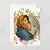 Madonnina Madonna del Sasso Dankeskarte (Vorne/Hinten)