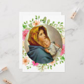 Madonnina Madonna del Sasso Karte (Vorderseite/Rückseite Beispiel)