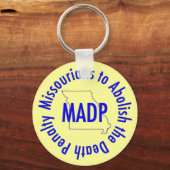 MADP-Schlüsselanhänger, gelb Schlüsselanhänger (Vorderseite)