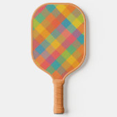 Madras Breeze - Diagonal Kariert Pickleball Paddle (Vorderseite)