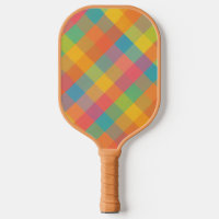 Madras Breeze - Diagonal Kariert Pickleball Paddle