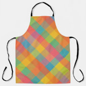 Madras Breeze - Diagonal Karierte All-Over-Schürze Schürze (Vorderseite)