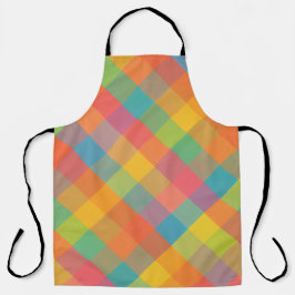 Madras Breeze - Diagonal Karierte All-Over-Schürze Schürze
