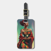 MADRAS-GEPÄCKETIKETT GEPÄCKANHÄNGER (Vorderseite vertikal)