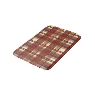 Madras Kariert Fall Red Badematte