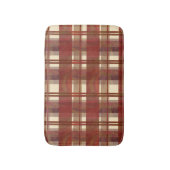 Madras Kariert Fall Red Badematte (Vorderseite Vertikal)