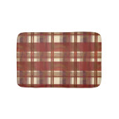 Madras Kariert Fall Red Badematte (Vorderseite)