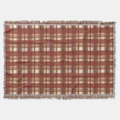 Madras Kariert Fall Red Decke (Vorderseite)
