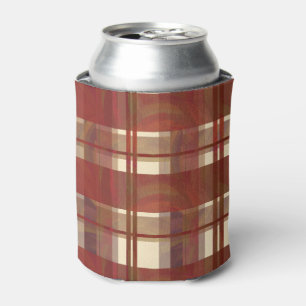 Madras Kariert Fall Red Dosenkühler