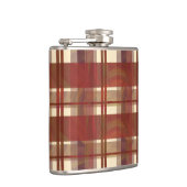 Madras Kariert Fall Red Flachmann (Rechts)