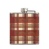 Madras Kariert Fall Red Flachmann (Rückseite)