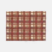 Madras Kariert Fall Red Fleecedecke (Vorderseite (Horizontal))