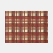 Madras Kariert Fall Red Fußmatte (Vorderseite)