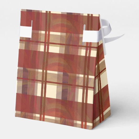 Madras Kariert Fall Red Geschenkschachtel (Rückseite)