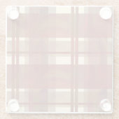 Madras Kariert Fall Red Glasuntersetzer (Rückseite)