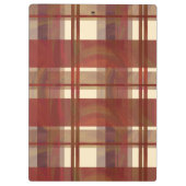 Madras Kariert Fall Red Klemmbrett (Rückseite)