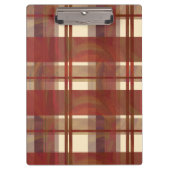 Madras Kariert Fall Red Klemmbrett (Vorderseite)