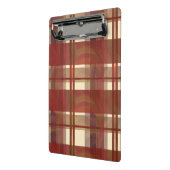 Madras Kariert Fall Red Mini Klemmbrett (Gewinkelt2)