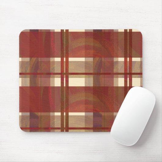 Madras Kariert Fall Red Mousepad (Mit Mouse)