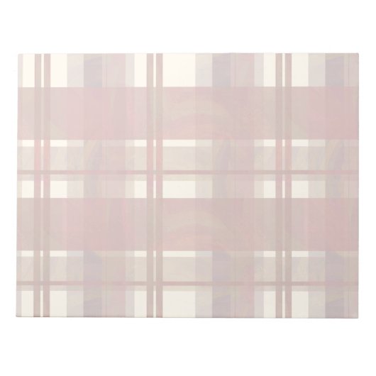 Madras Kariert Fall Red Notizblock (Vorderseite)