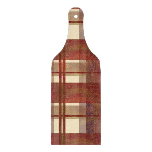 Madras Kariert Fall Red Schneidebrett (Vorderseite)