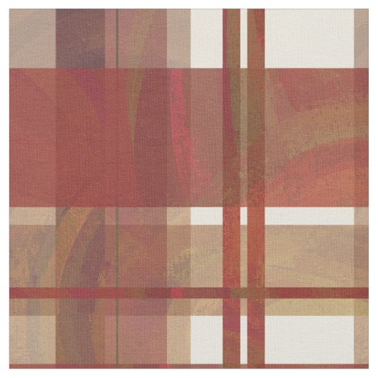 Madras Kariert Fall Red Stoff (Nahaufnahme)