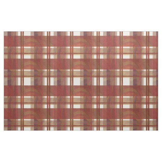 Madras Kariert Fall Red Stoff (Fat Quarter (45,7 x 55,9 cm))